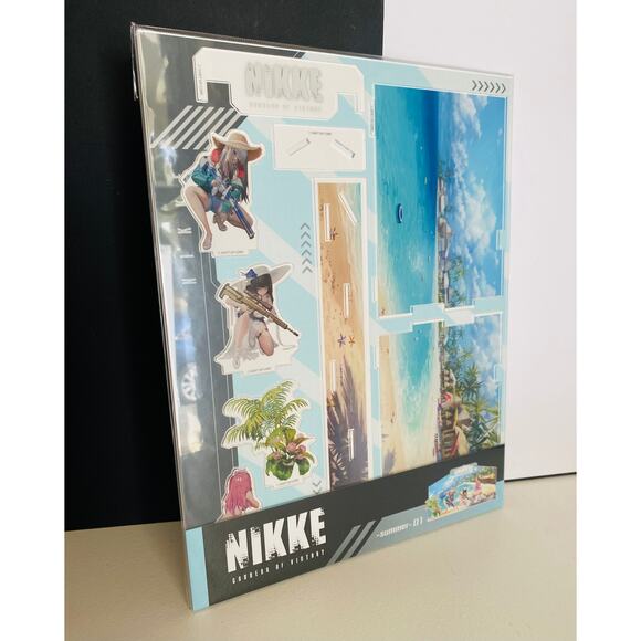 Goddess of Victory: Nikke Diorama Acrylic Stand Summer Force 01 - Picture 1 of 10